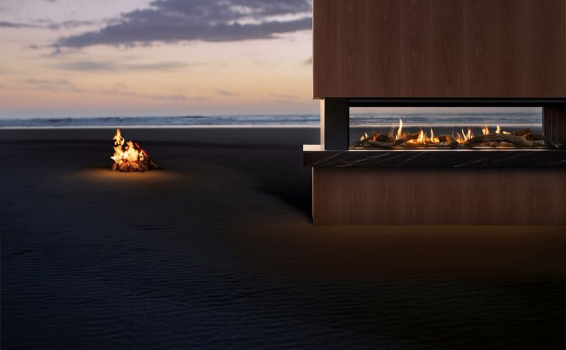 Rinnai LS1500 Gas Fireplace Double Sided