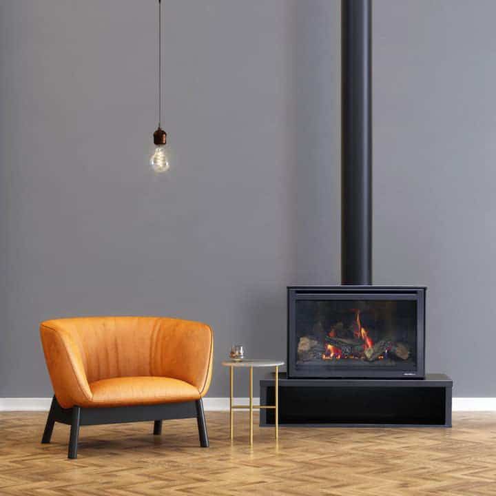 Heat &amp; Glo I25X Gas Fire Freestanding