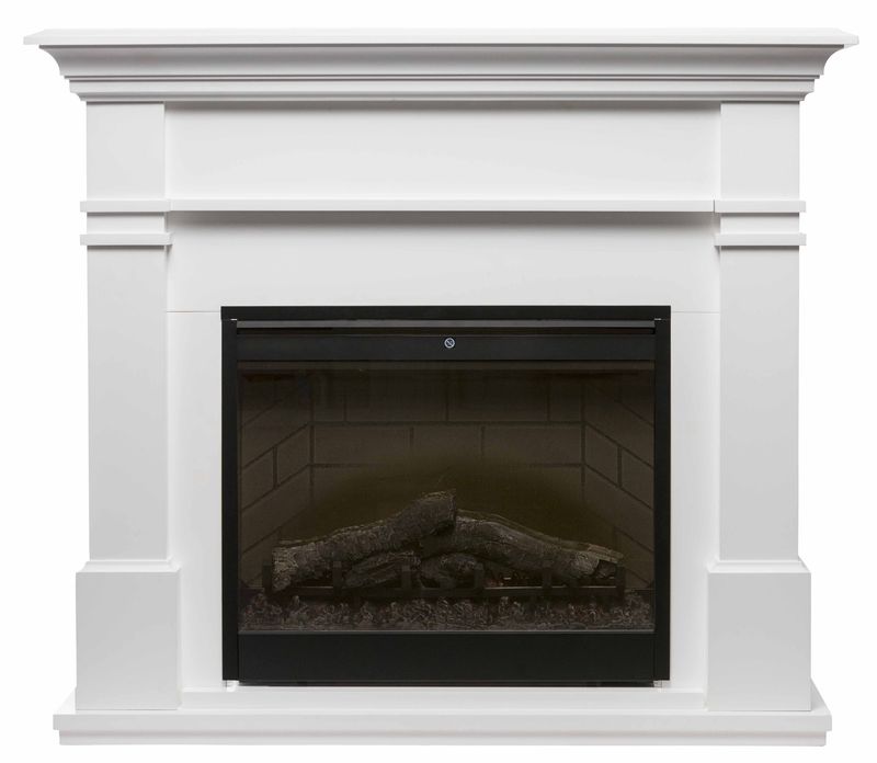 Kenton 2KW White Electric Fireplace Suite
