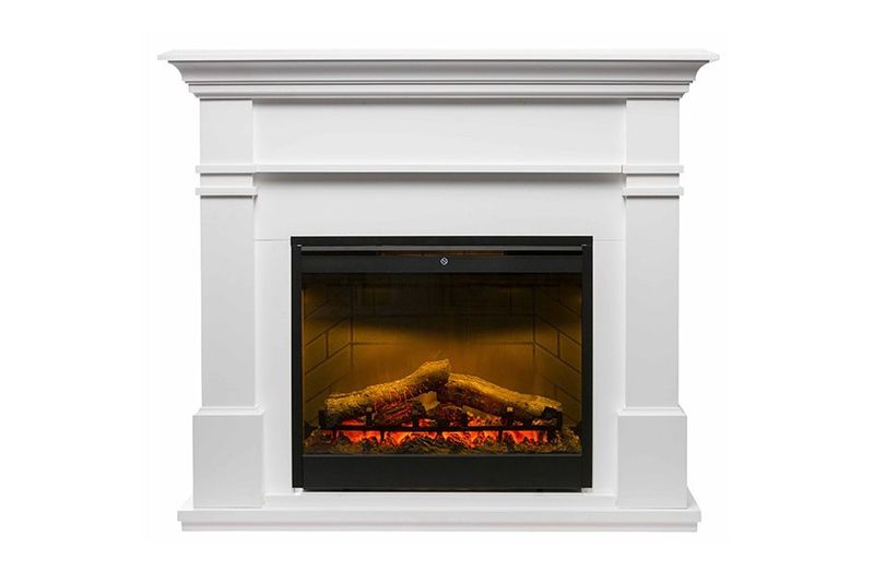 Kenton 2KW White Electric Fireplace Suite