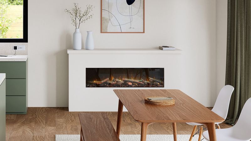 Ambe Linear Deep 50&quot;/ 72&quot; Electric Fireplace