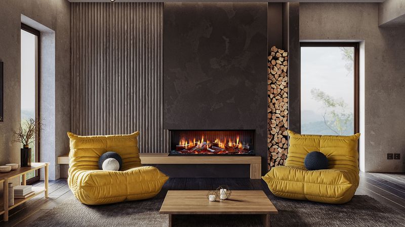 Rinnai EL1300 Electric Holographic  Fireplace (2kW)