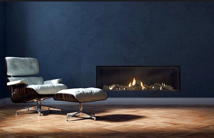 Escea DS Series Single Sided Gas Fire Insert