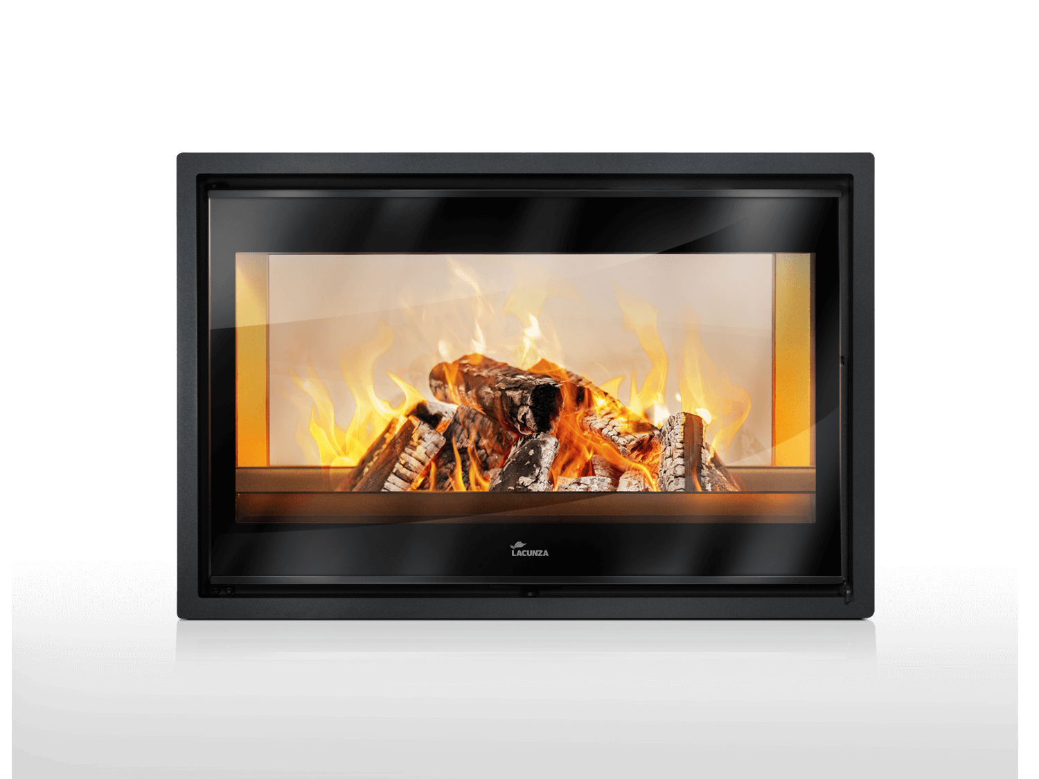 Lacunza Nickel Double Sided In Built Wood Heater (800/100)