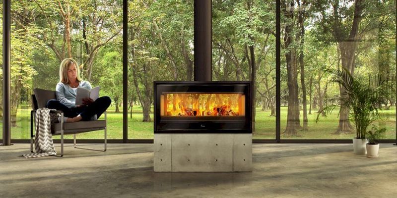 Lacunza Verona Freestanding Double Sided Wood Heater (800/1000)