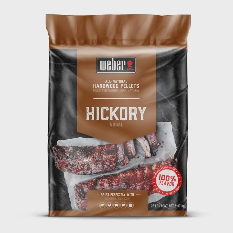 Weber All Natural Hardwood Pellets 9KG (various flavours)