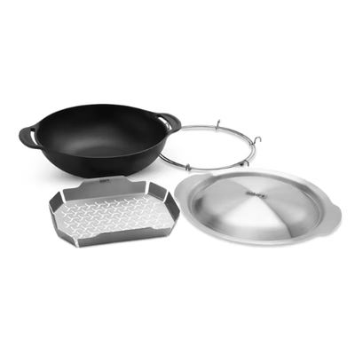 Weber - Crafted - Wok &amp; Steaming Rack