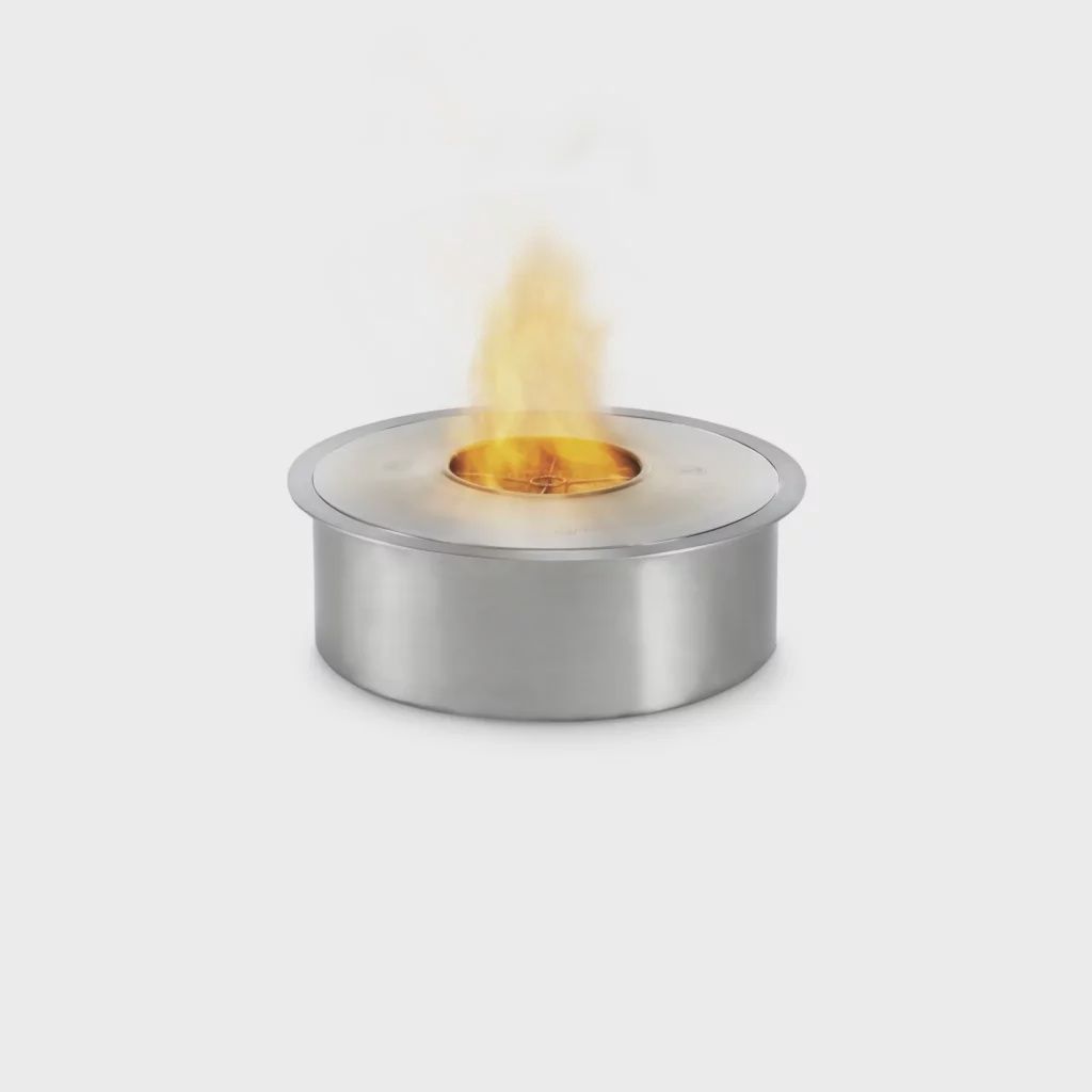AB8 Ethanol Burner, Burner Colour: Stainless, Type: Indoor