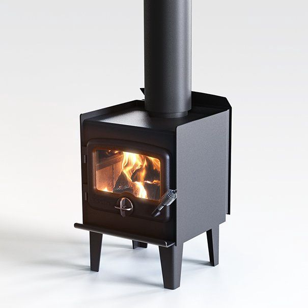 Nectre N15 Freestanding Wood Heater, Base: Legs