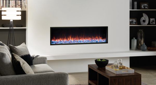 Gazco E-Reflex Series Electric Fireplace, Size: 135R Single Sided