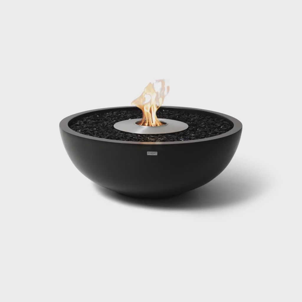 Mix 850 Fire Pit Bowl, Burner Colour: Stainless, Colour: Graphite