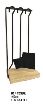 3 Piece Fire Tool Set (JC4133BK)