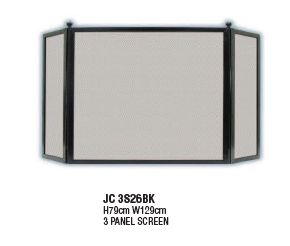 3 Panel Fire Screen (JC3S26BK)