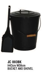 Bucket, Lid &amp; Shovel Fire Set (JC003BK)