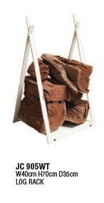 Log Rack- White (JC905WT)