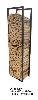 Fireplace Wood Shelf Large (JC4097BK)