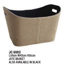 Jute Wood Basket (JC6003)