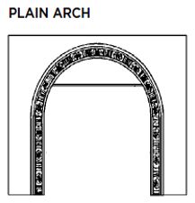 Plain Arch Cast Iron Fascia