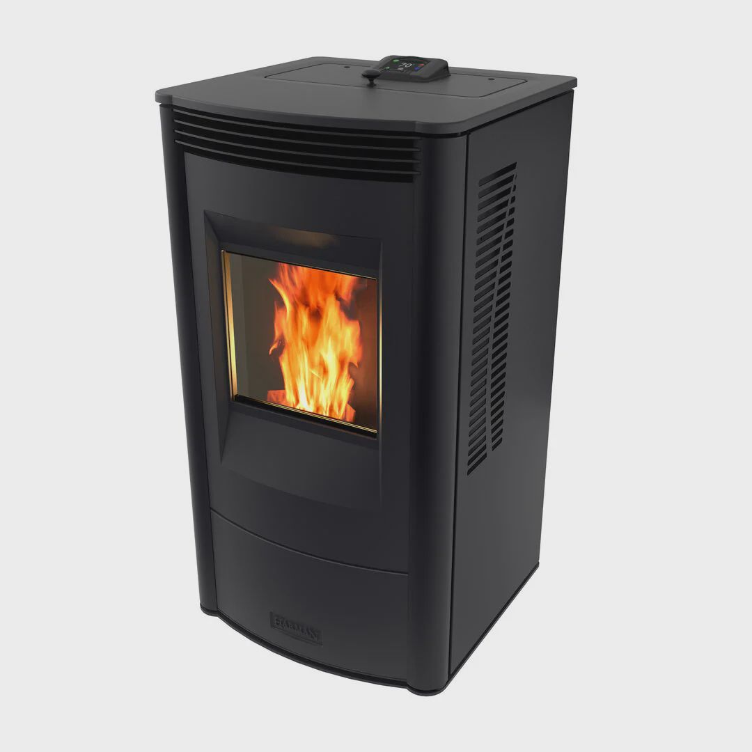 Harman Allure50 Pellet Fire, Colour: Satin Black