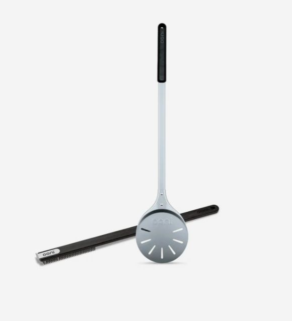 Ooni Pizza Oven Brush and Turning Peel Bundle