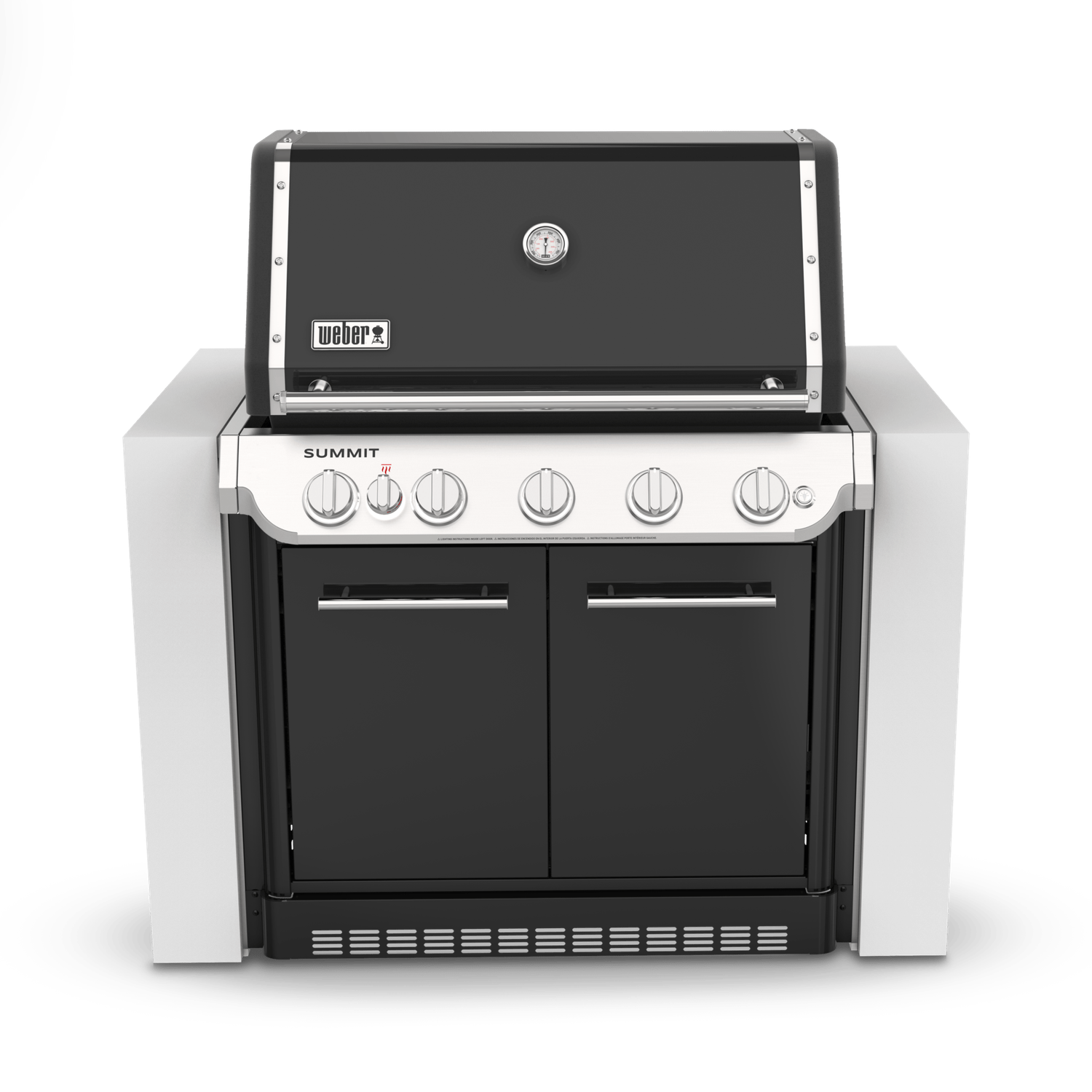 Summit® SB38 5-Burner Built-In Gas BBQ (LPG), Colour: Black