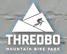 Thredbo Large White MTB 2PK Sticker