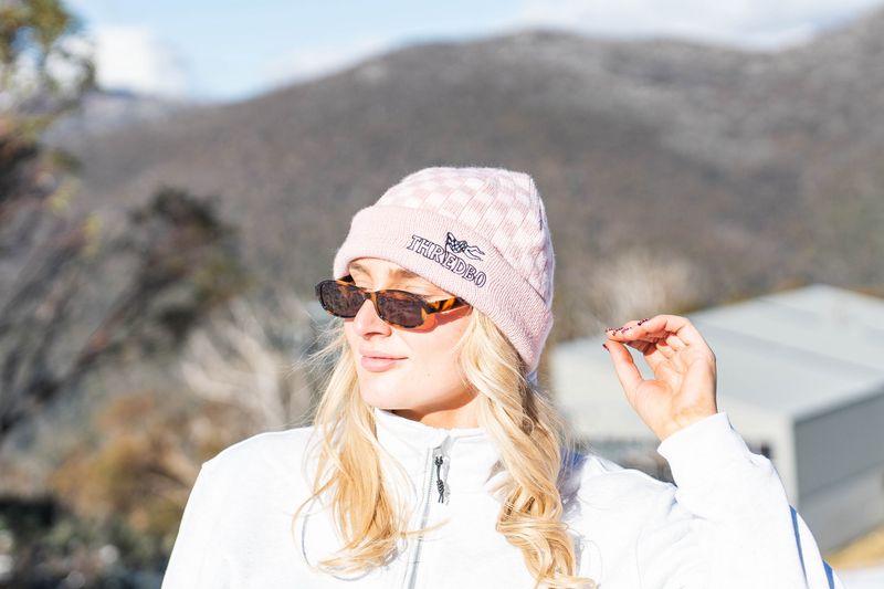 Thredbo Speed Racer Cozy Check Beanie