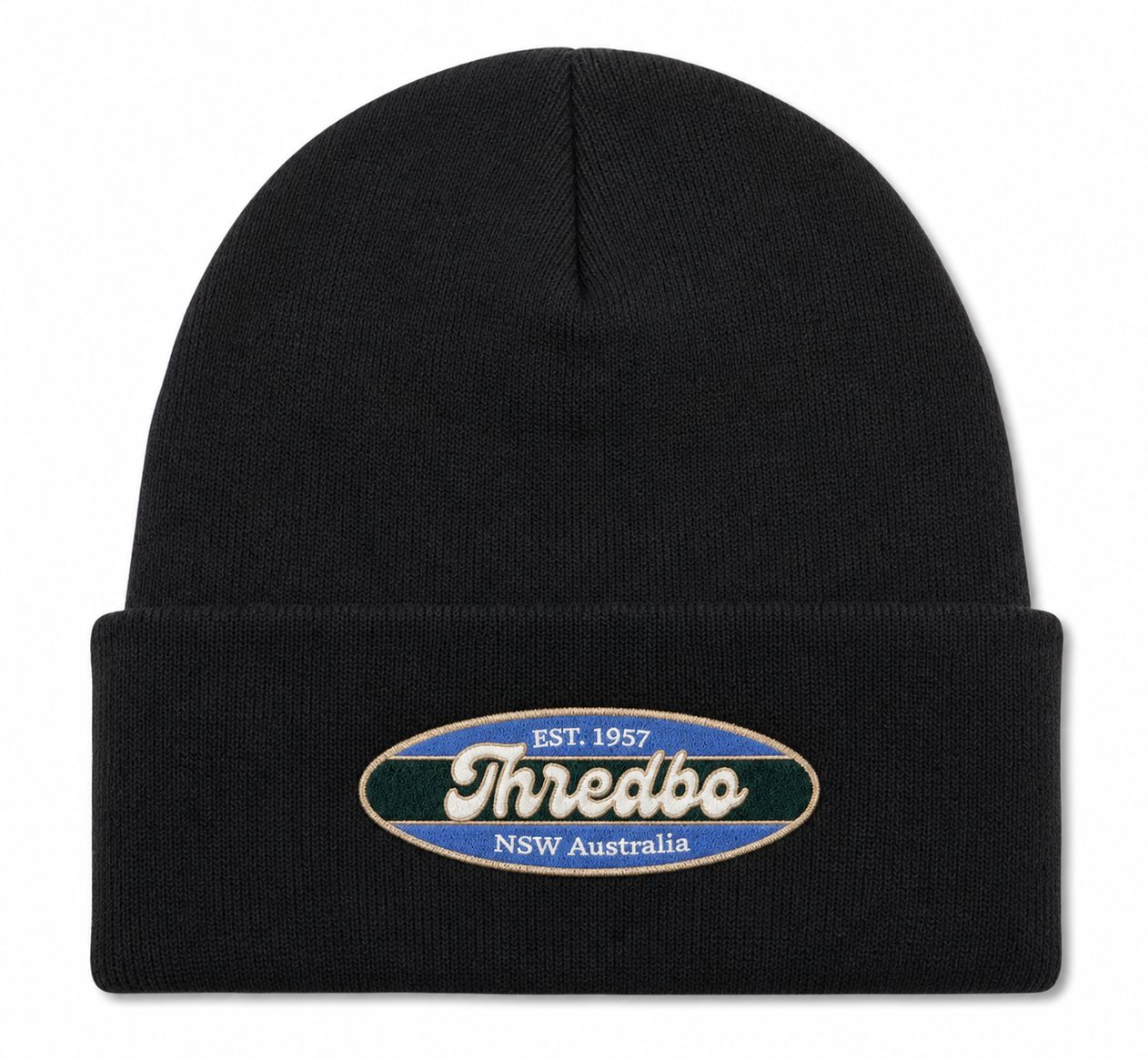 Thredbo Mountain Groove Ae Beanie, Colour: True Black