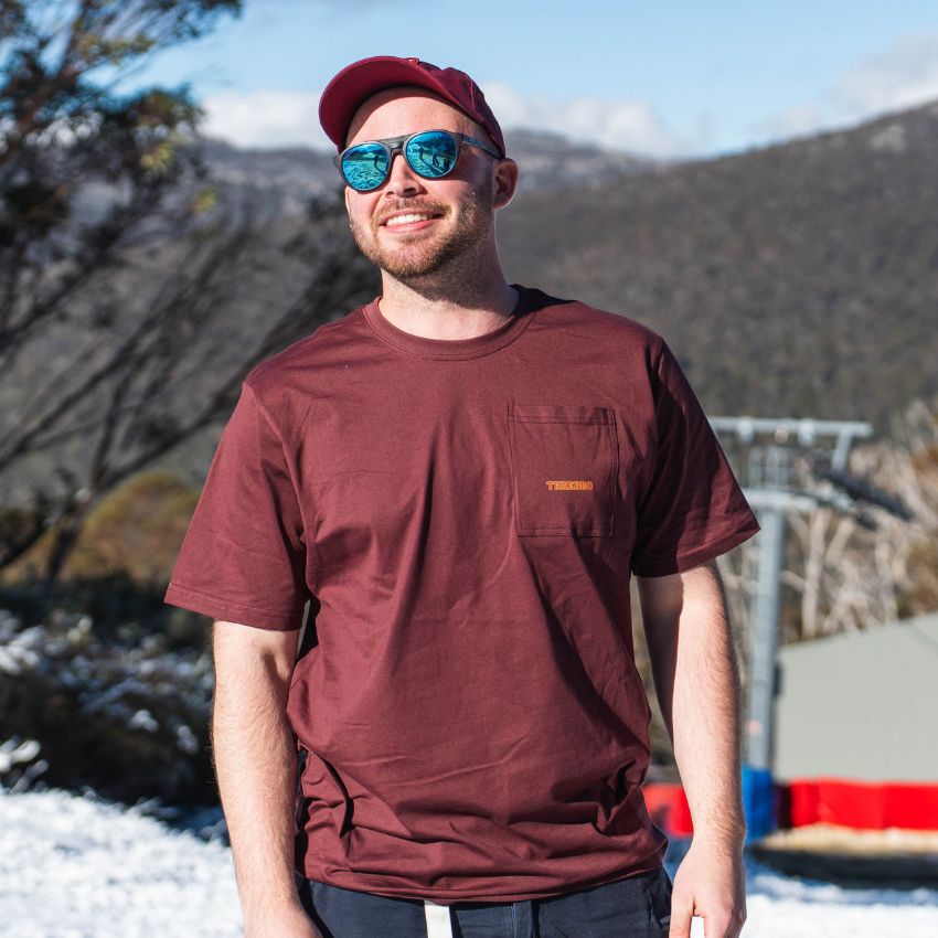 Thredbo Eastern Range SS Tee, Colour: Fig, Size: XS