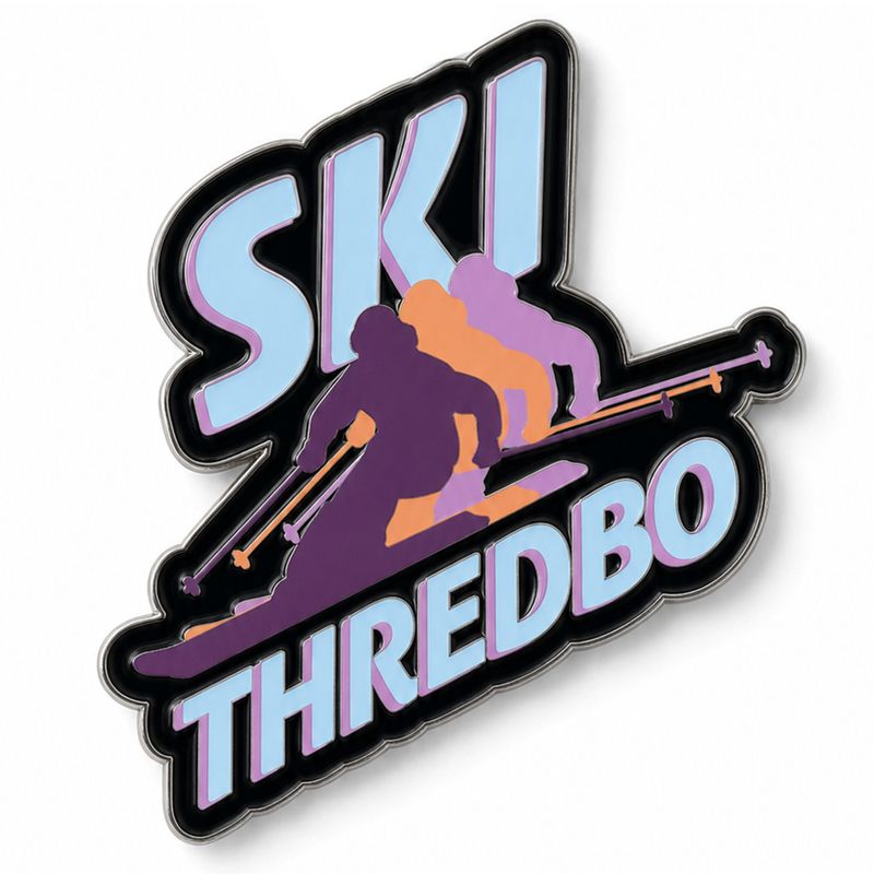 Thredbo Retro Ski Magnet