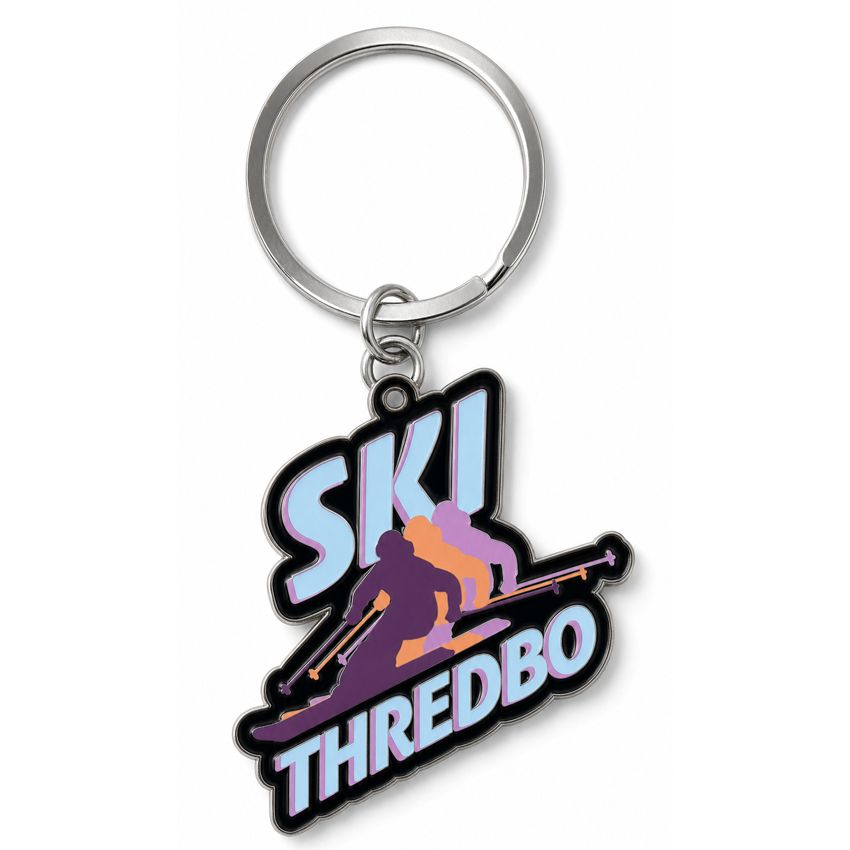 Thredbo Retro Ski Keyring, Colour: Retro Ski