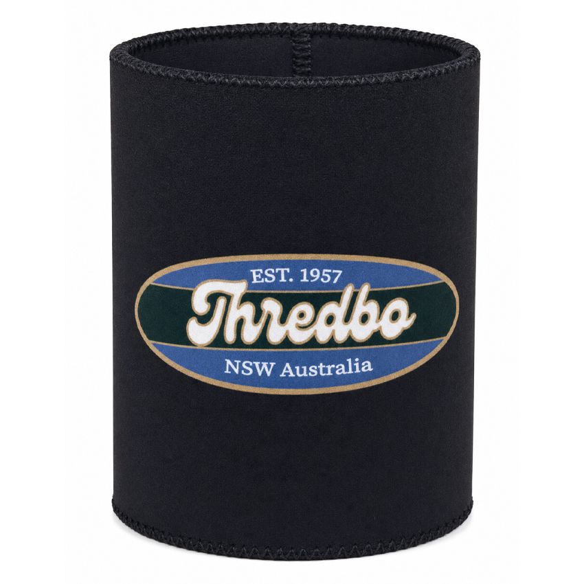 Thredbo Mountain Groove Stubby Holder, Colour: True Black