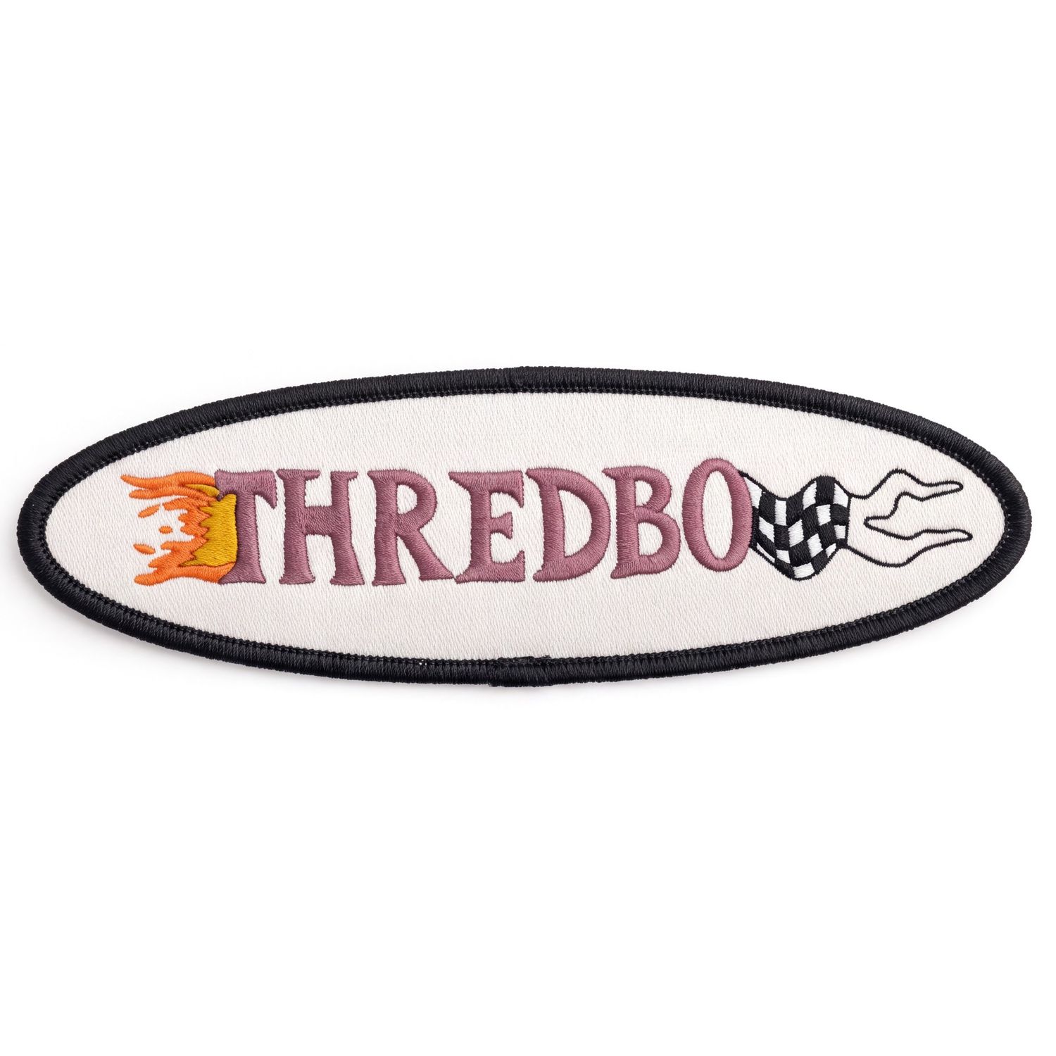 Thredbo Speed Racer Iron-On Badge, Colour: Lilas