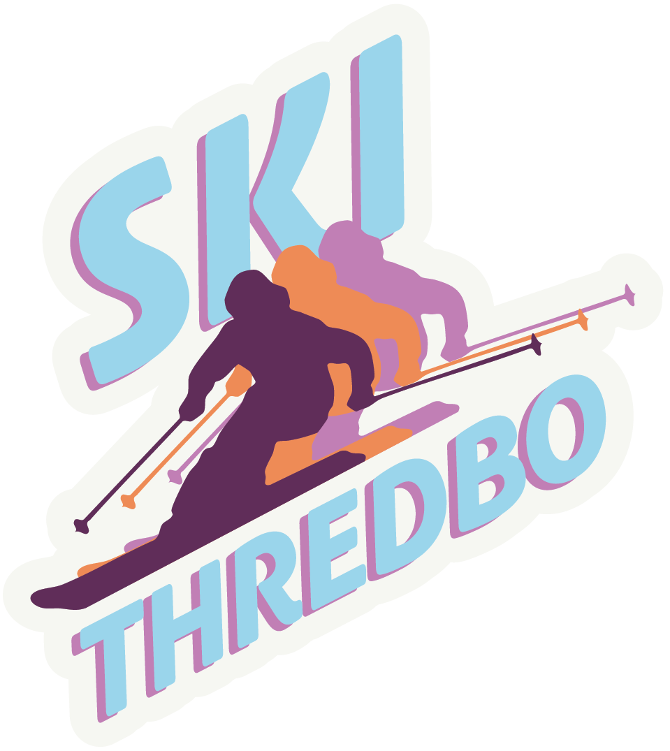 Thredbo Retro Ski Sticker