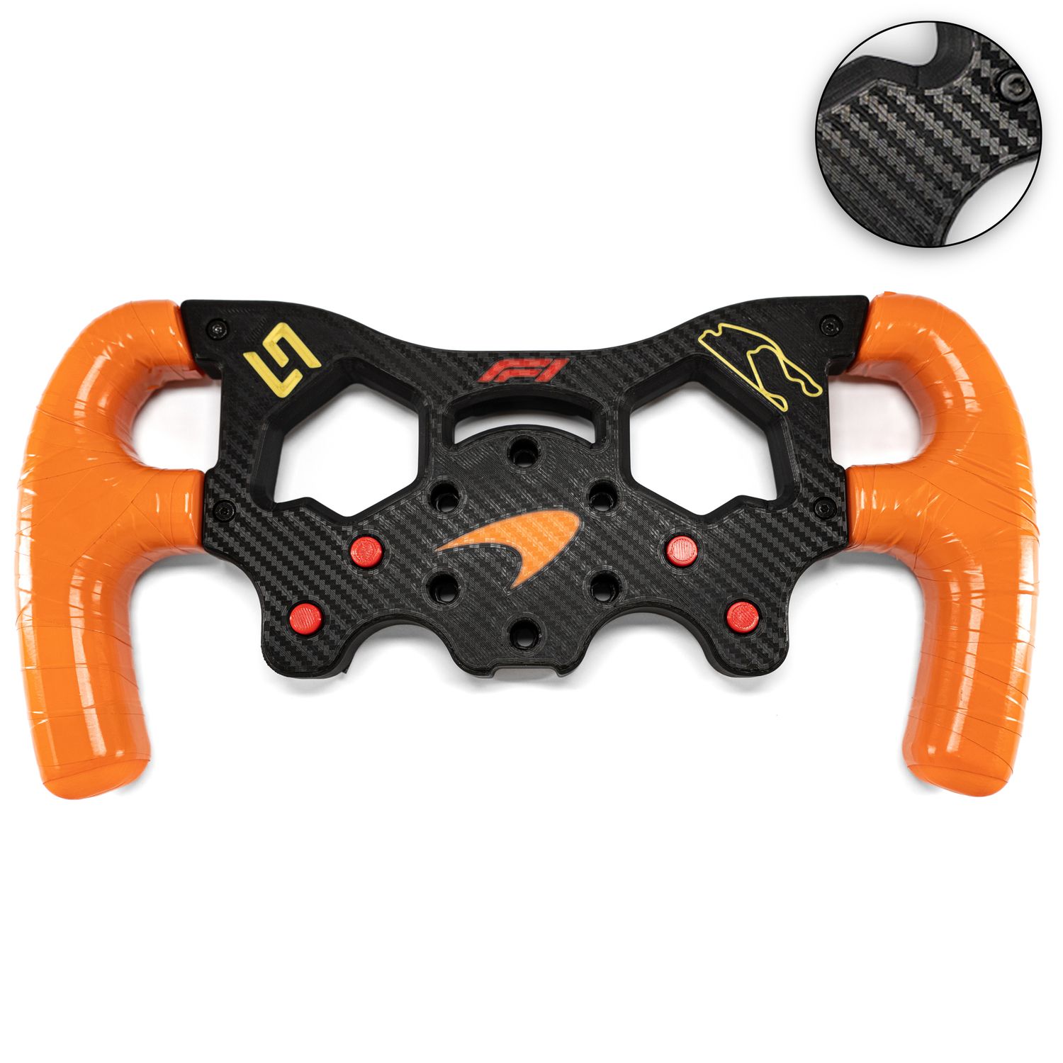 NAKŁADKA F1 POMARAŃCZOWY CARBON MCLAREN