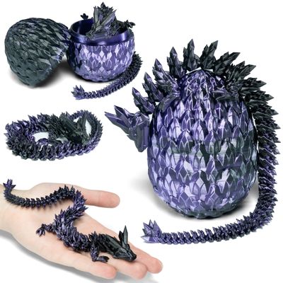SMOK KRYSZTAŁOWY Z JAJEM 30CM MISTIC VIOLET