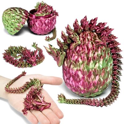 SMOK KRYSZTAŁOWY Z JAJEM 30CM DRAGON FRUIT