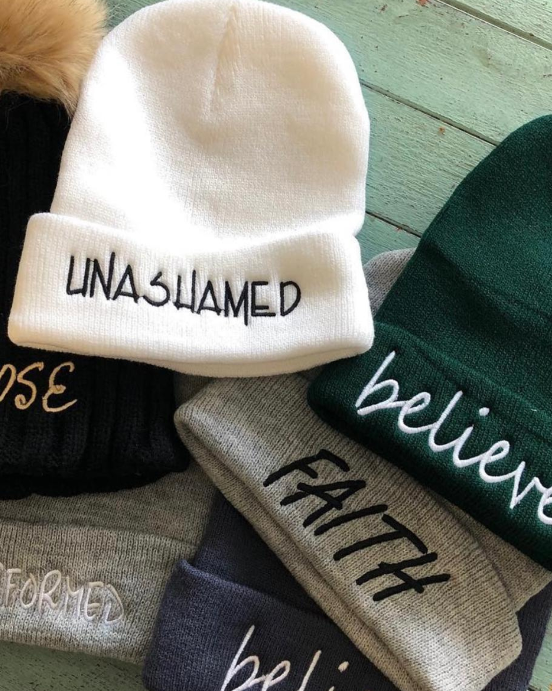 EMBROIDERED UNISEX BEANIES