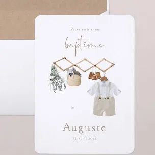 Faire part de baptême