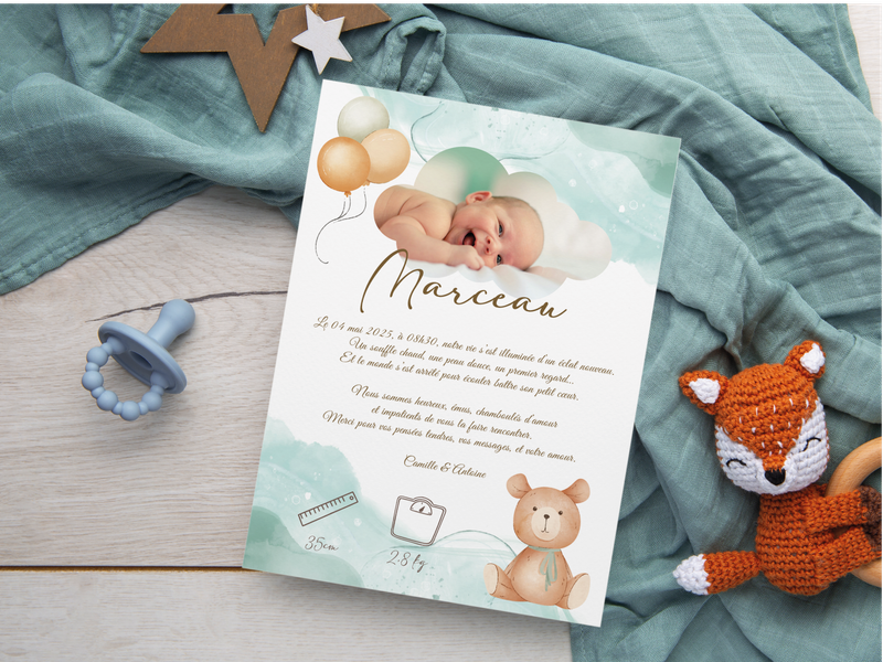 Faire part de naissance