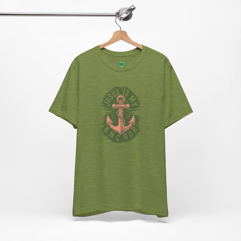 Bold Faith Nautical T-Shirt - Jesus Is My Anchor