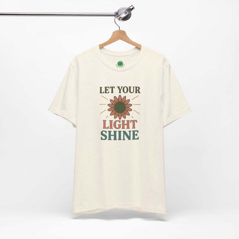 Retro Graphic Tee - Let Your Light Shine