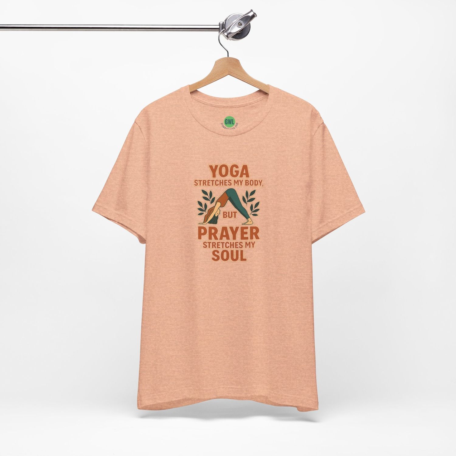 Christian Wellness Tee - Yoga Stretches My Body, but Prayer Stretches My Soul