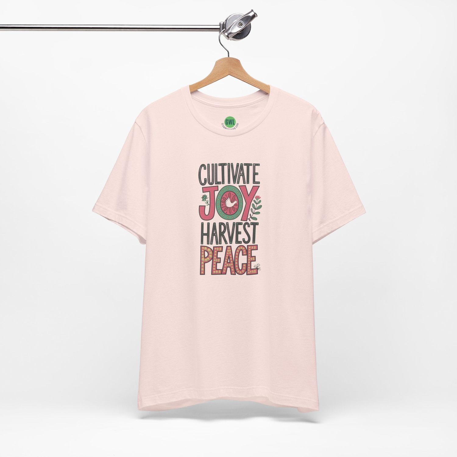 Inspirational Faith T-Shirt - Cultivate Joy, Harvest Peace