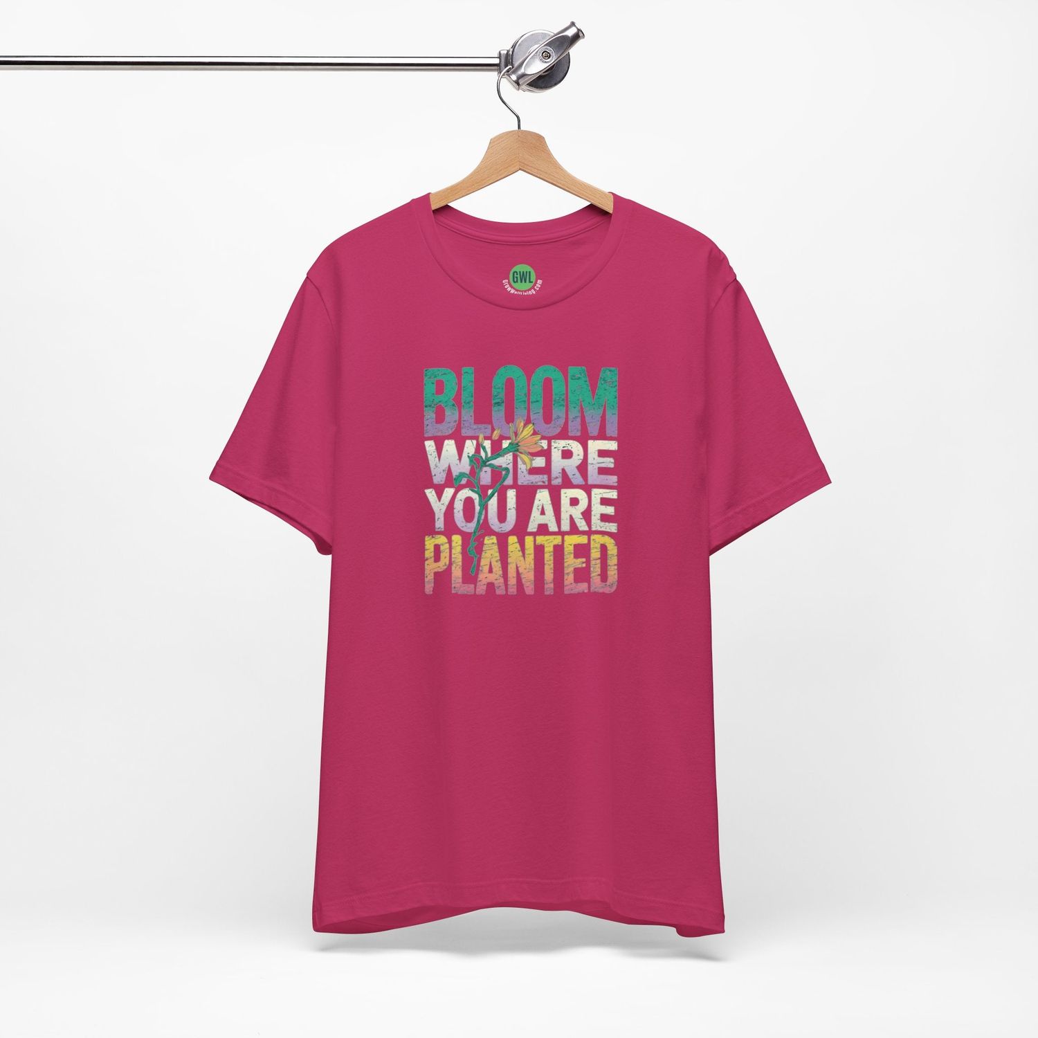 Pastel Gradient Faith Tee - Bloom Where You Are Planted