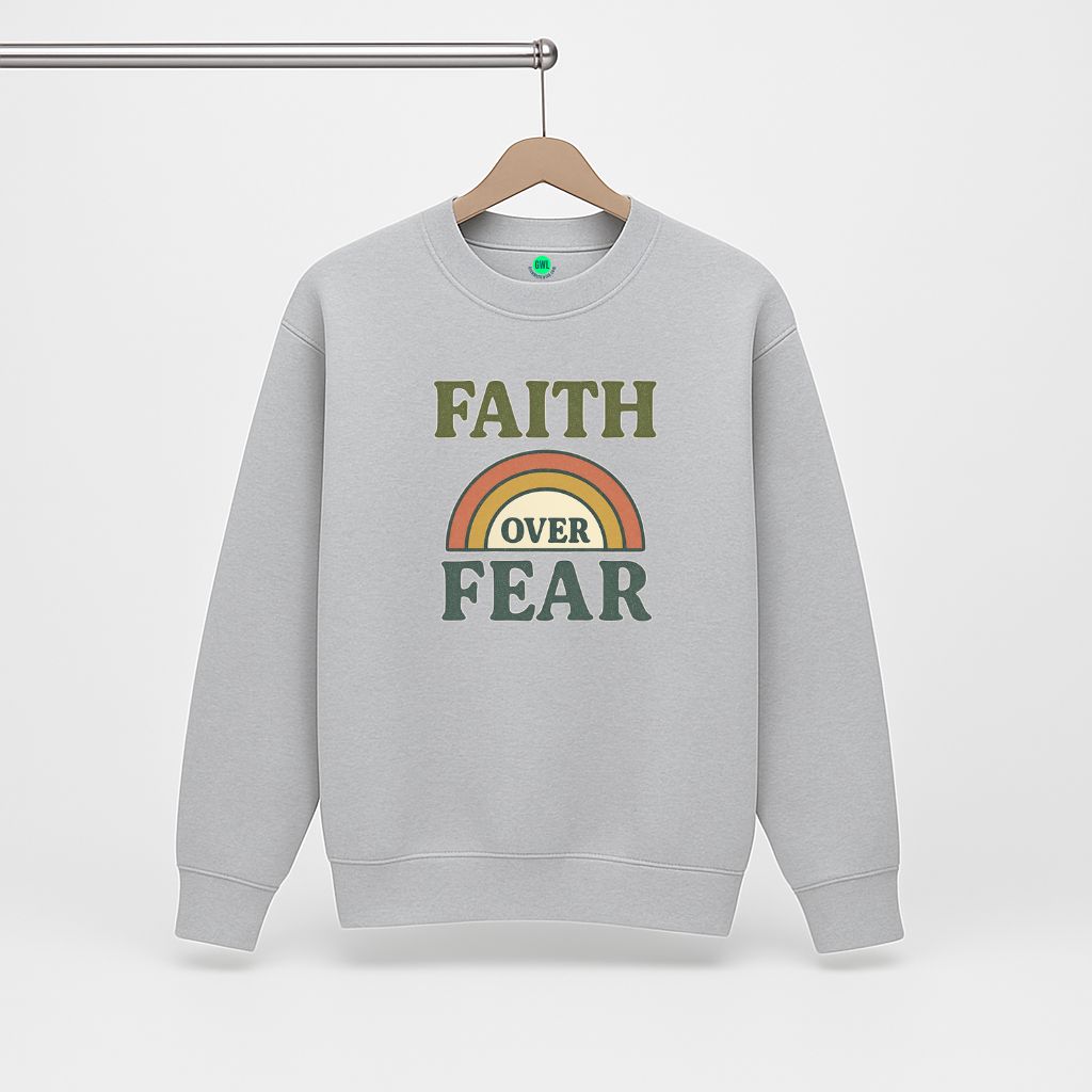 Christian Sweatshirt - Faith Over Fear