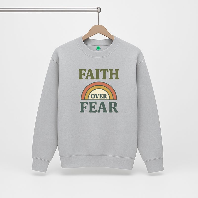 Christian Sweatshirt - Faith Over Fear