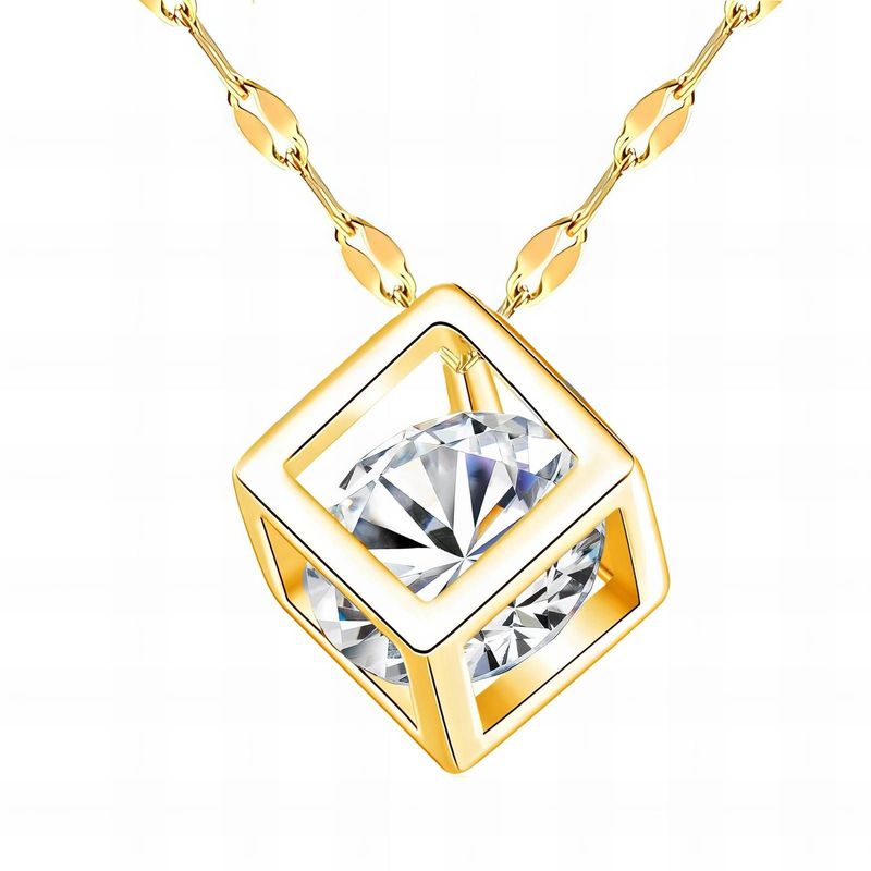 Necklace, 18K Gold Plated Steel