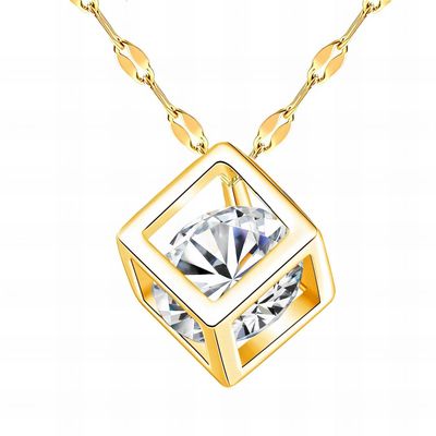 Necklace, 18K Gold Plated Steel
