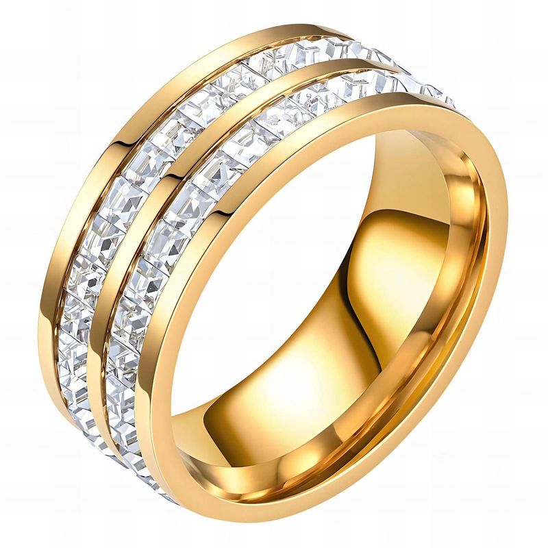 Ring, 18K Gold Plated Steel